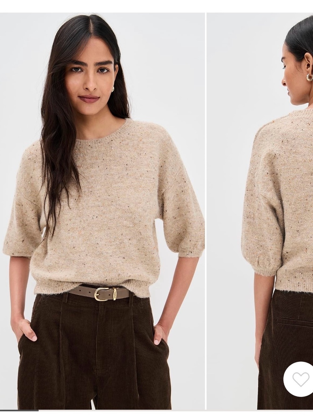 ASTR the Label - NWT Colette Sweater - Oatmeal Multi size M